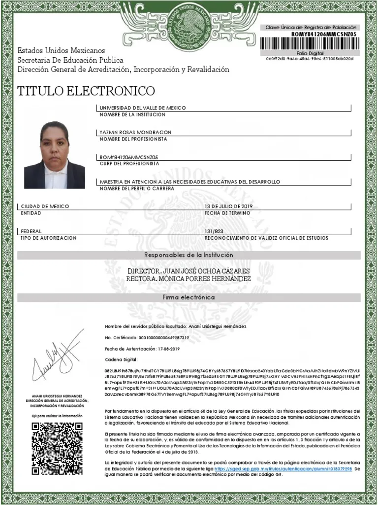 Cédula Profesional
